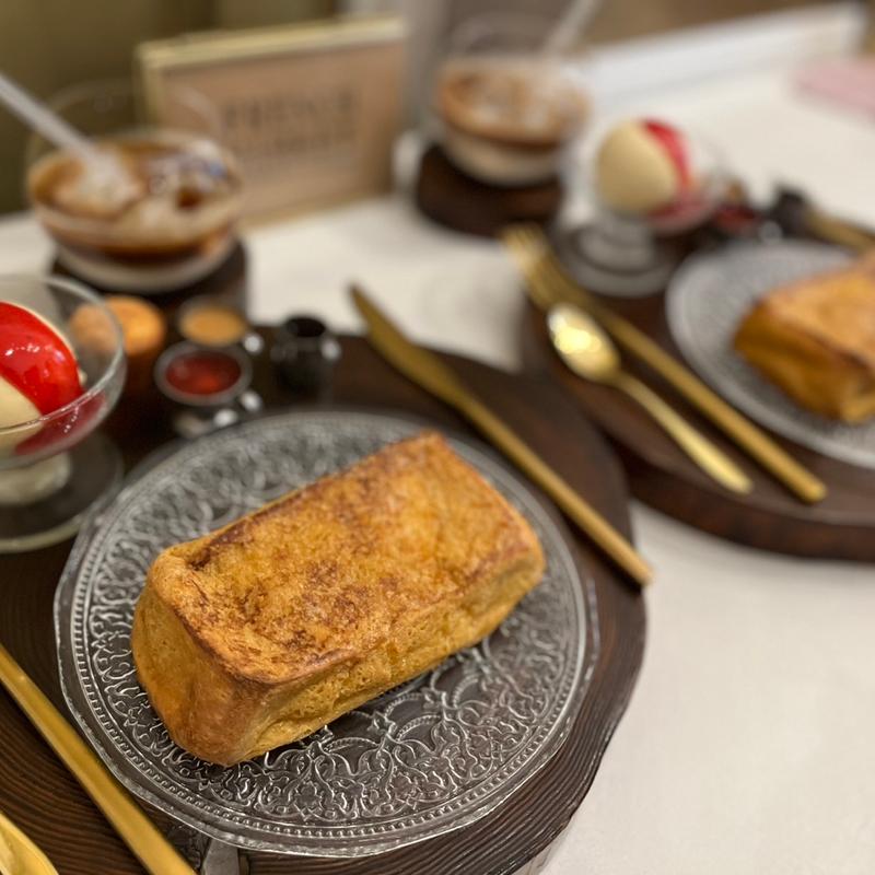 フレンチトースト•シェフのアイスクリーム•ドリンク(フレンチマーケット)