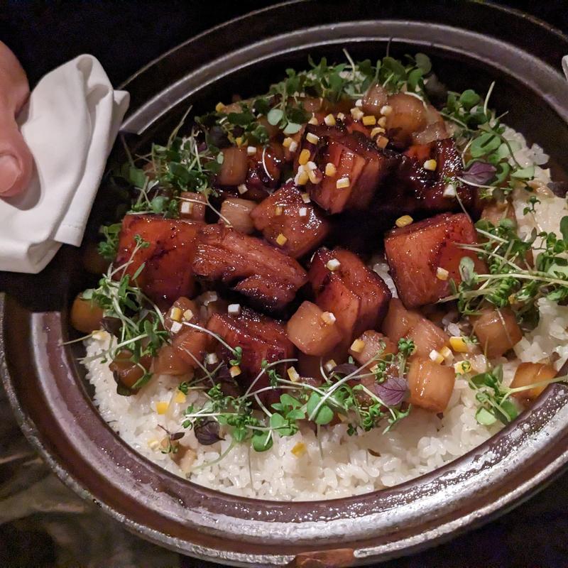 天城軍鶏・塩麹・菜花・椎茸(SECRETO)