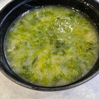 あおさの味噌汁(かっぱ寿司 新発田店)