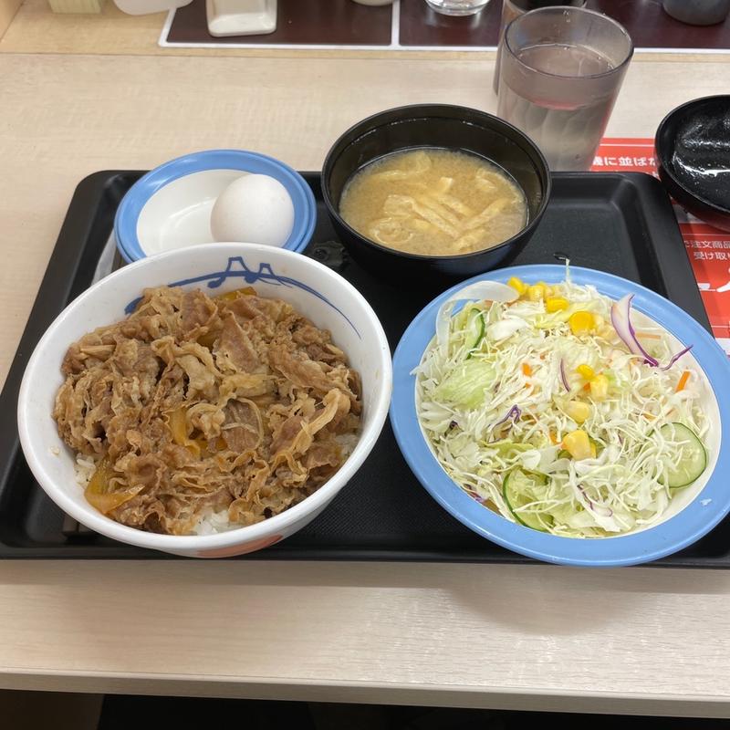 牛めしランチ（生玉子）並(松屋 金山店)
