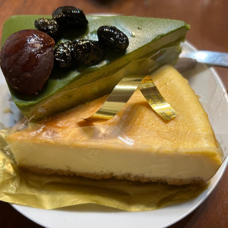 チーズケーキ&抹茶ケーキ(不二家 ザ・ビッグ昭島店)