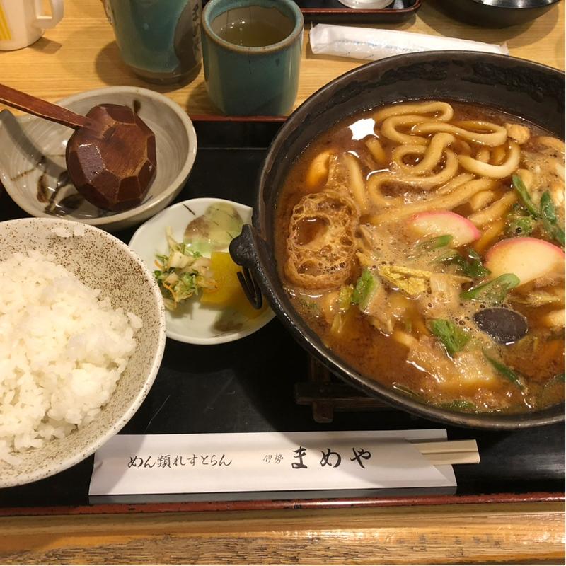 味噌煮込みうどん(まめや )