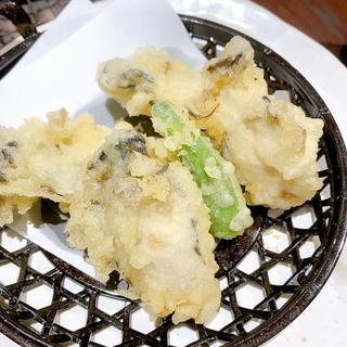 牡蠣の天ぷら(かき小屋 豊丸水産 広島本通り店)