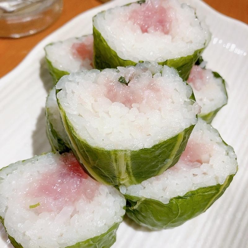 広島菜とろ巻き(かき小屋 豊丸水産 広島本通り店)