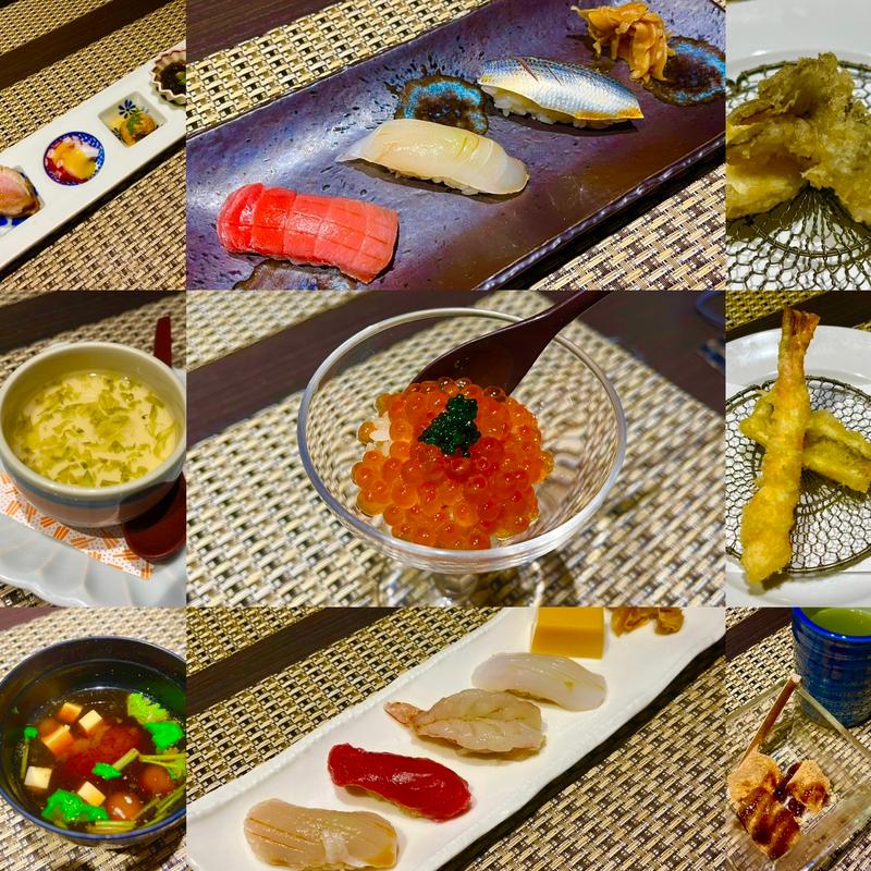 鮨×天冨良　昼会席(川崎 鮨 よこ田)