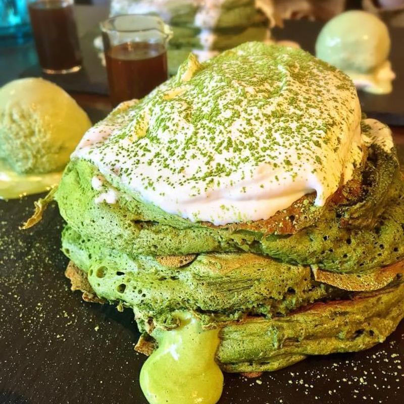 抹茶パンケーキ(512 Cafe & Grill)