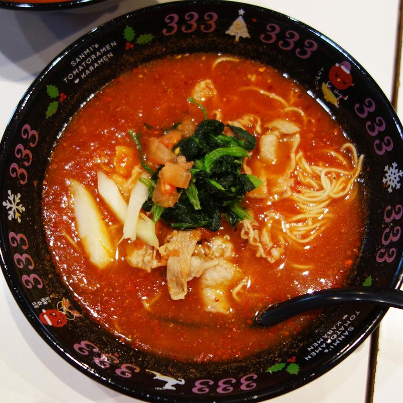 元祖トマトラーメン(大辛)(三味(333) 天神大名本店)