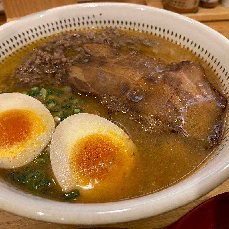 あご出汁味噌ラーメン(焼きあごだし拉麺 きわみ 中洲店)