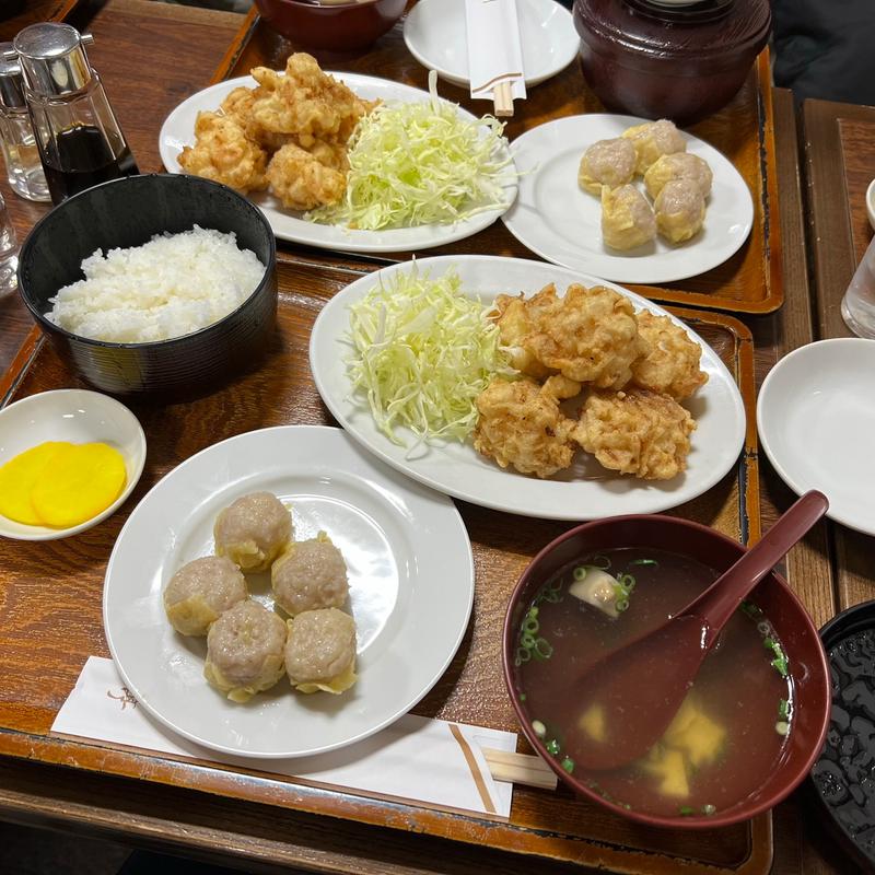 えび天定食(一芳亭 船場店)