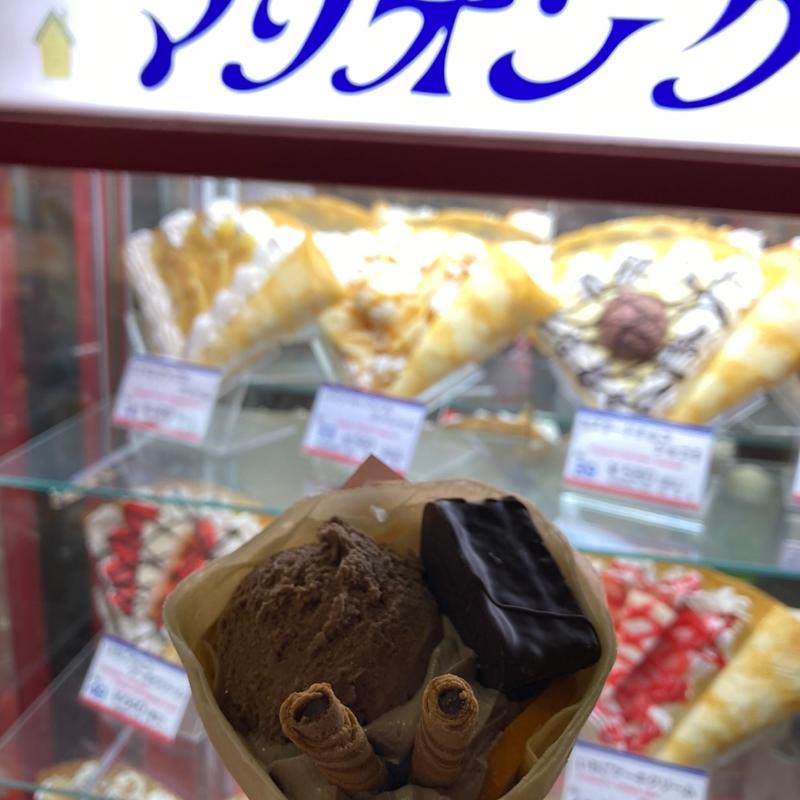 黒いオレンジショコラ(マリオンクレープ イオンレイクタウンアウトレット店)