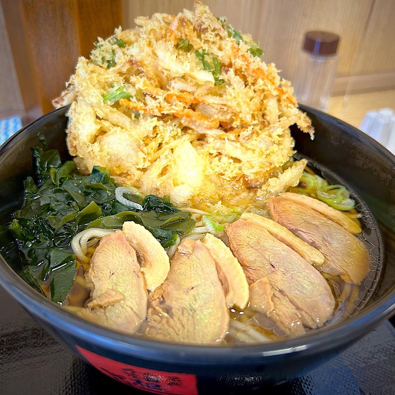 鴨そば＋かき揚げ天(名代 箱根そば 喜多見店)