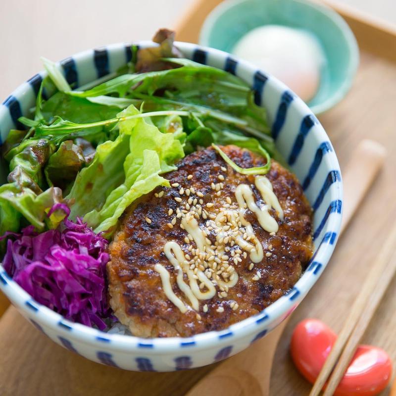 黒酢ソースの和風ロコモコ(大三萬年堂HANARE 渋谷東急フードショー店)