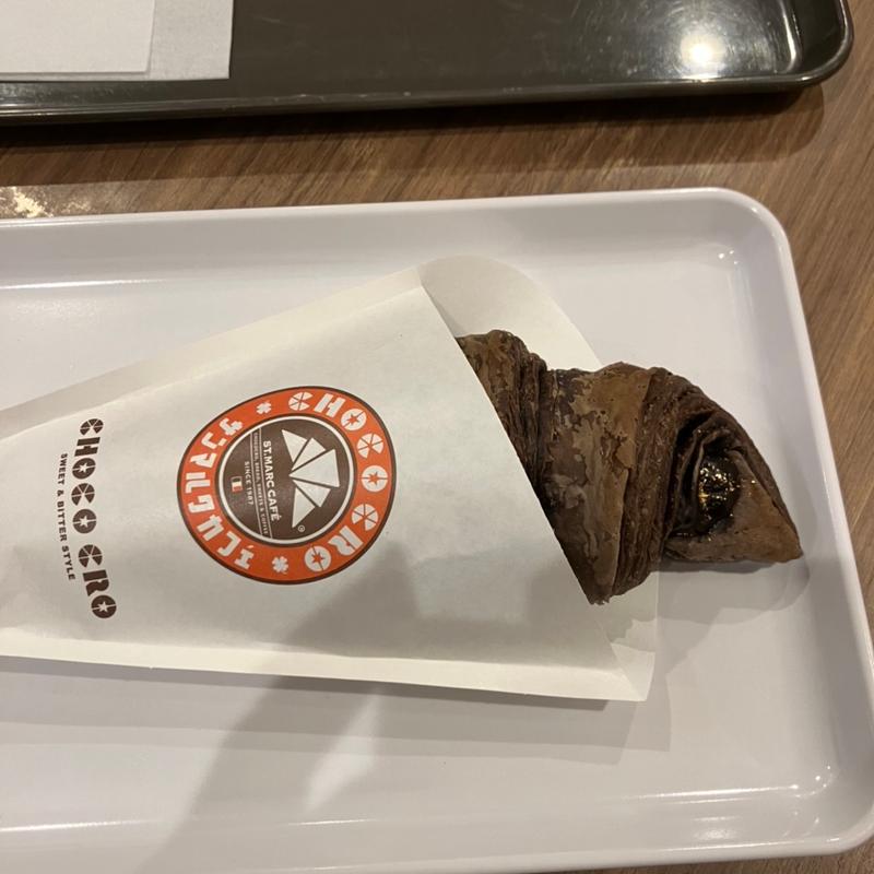 プレミアムチョコクロゴールドメルティショコラ(サンマルクカフェ 札幌ル・トロワ店)