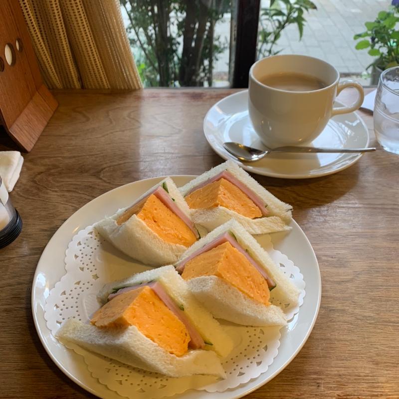 ハム玉子サンド（ハーフ）(喫茶チロル )