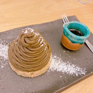 ほうじ茶モンブラン(コメダ和喫茶 おかげ庵 横浜ランドマークプラザ店)