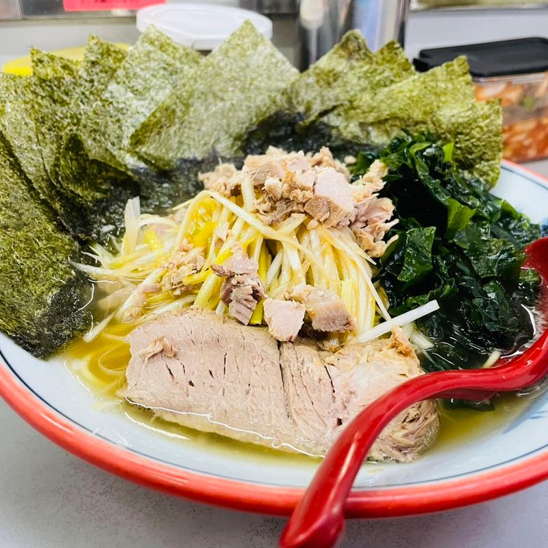 塩ラーメン＋ネギ＋海苔＋わかめ(ラーメンショップ 122号騎西店)