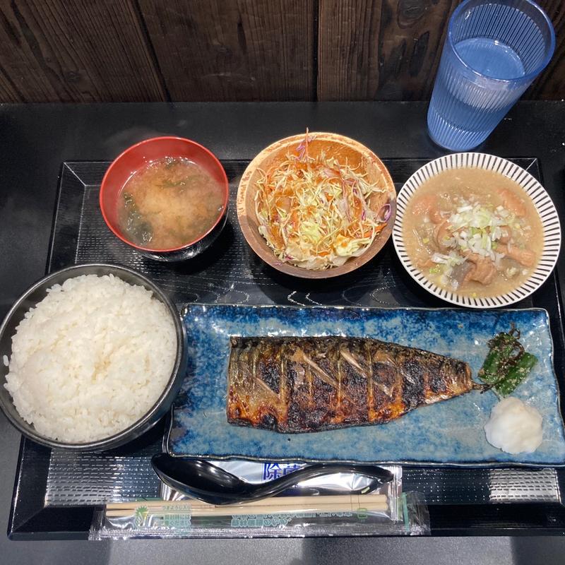 塩サバ定食(まるも)