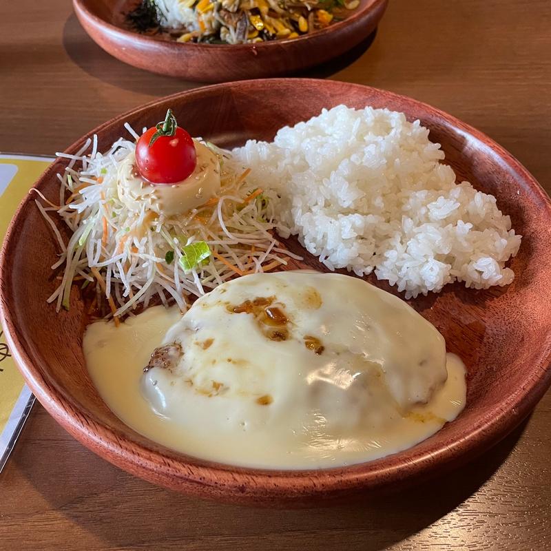 フォンデュ風チーズバーグディッシュ(びっくりドンキー 宇品店)