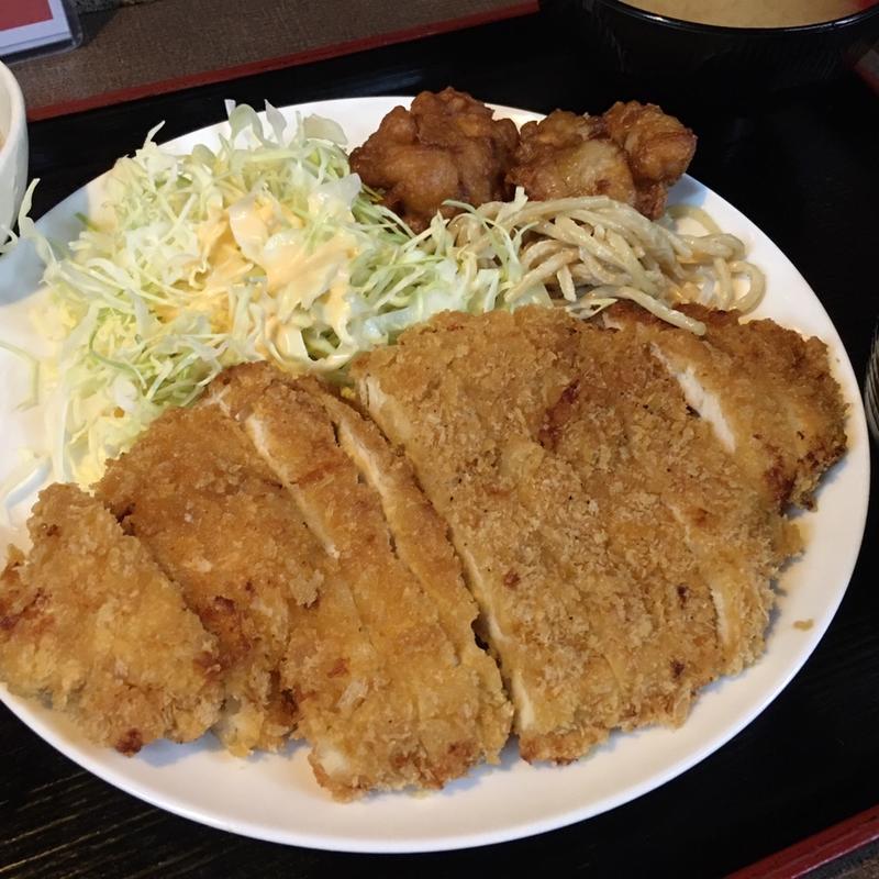 ジャンボチキン勝つ定食(ぢどり家船場店)