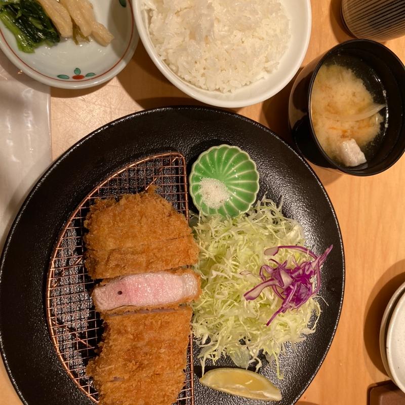 松阪豚　ロース定食(日本橋 とんかつ一 HAJIME)