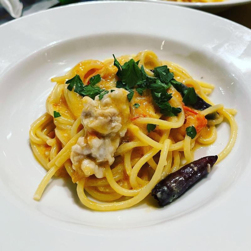 タラの白子のペペロンチーノ(レストラン ボンジョリーナ 高円寺)