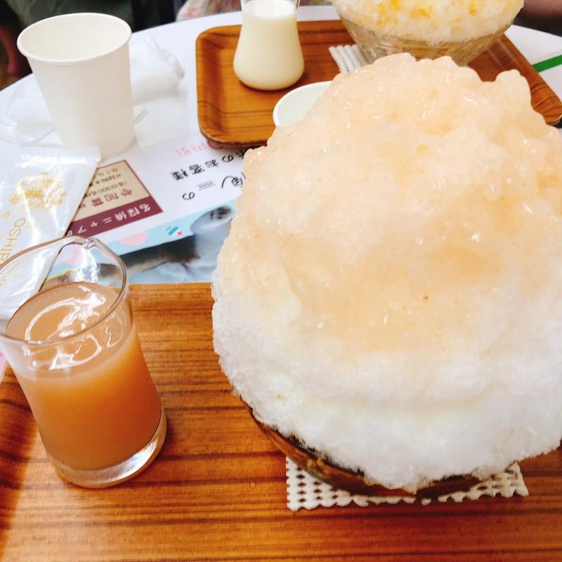 白桃チャイナ(カキ氷)(埜庵)