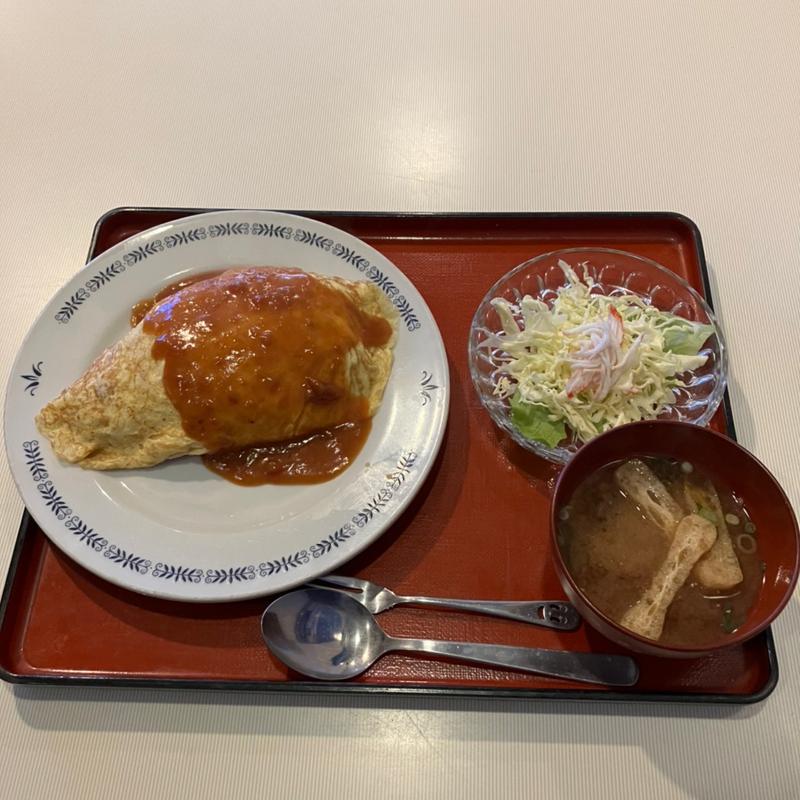 オムライスセット(洋食 やなぎ)