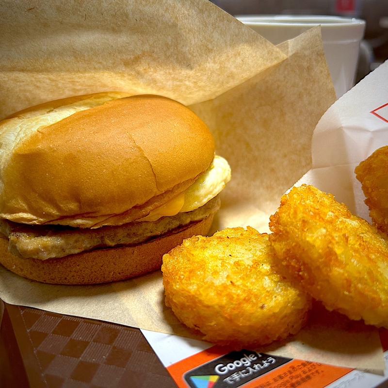 ソーセージエッグ＆チーズサンド ハッシュセット(ウェンディーズ・ファーストキッチン 新横浜店)