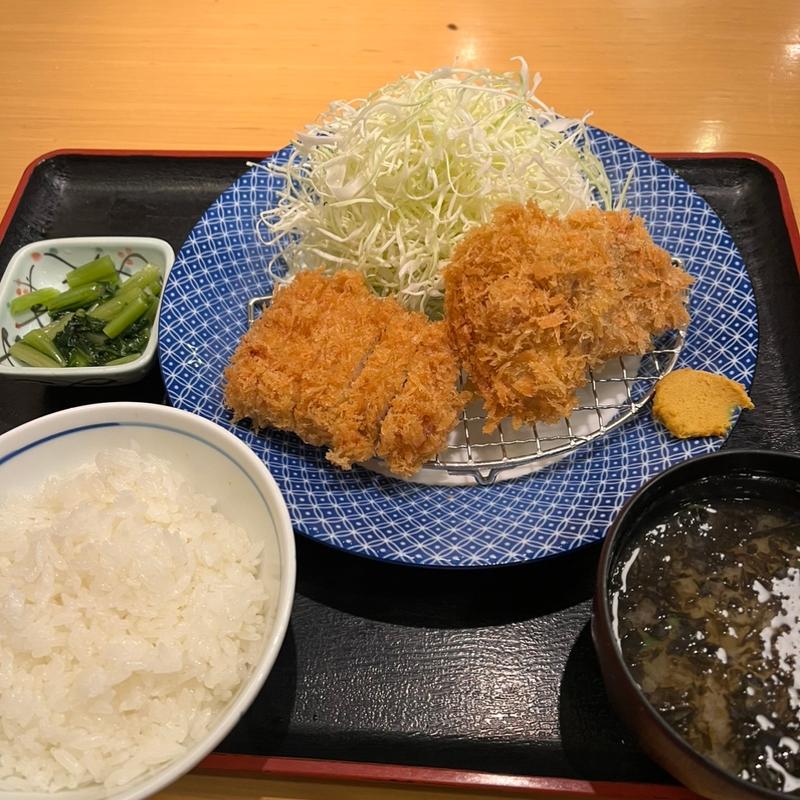 ロース ヒレカツ定食(神田屋 + 大衆とんかつ かんだ 四谷店)