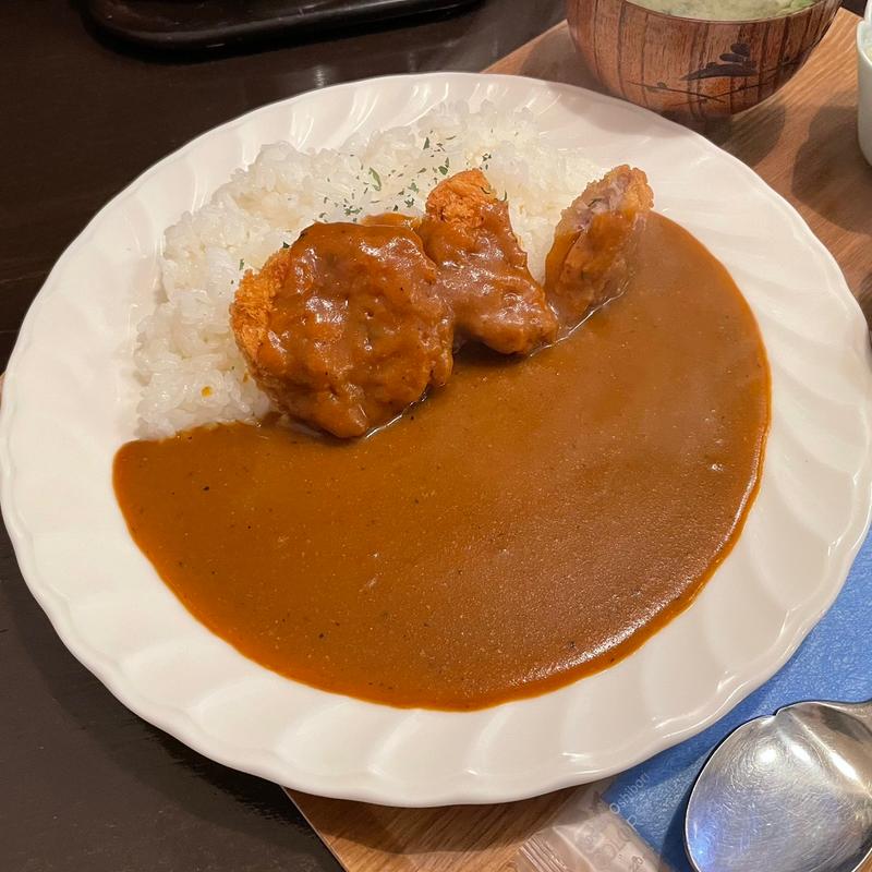 Cランチ（特製カレー一口カツ添え）(林檎や)