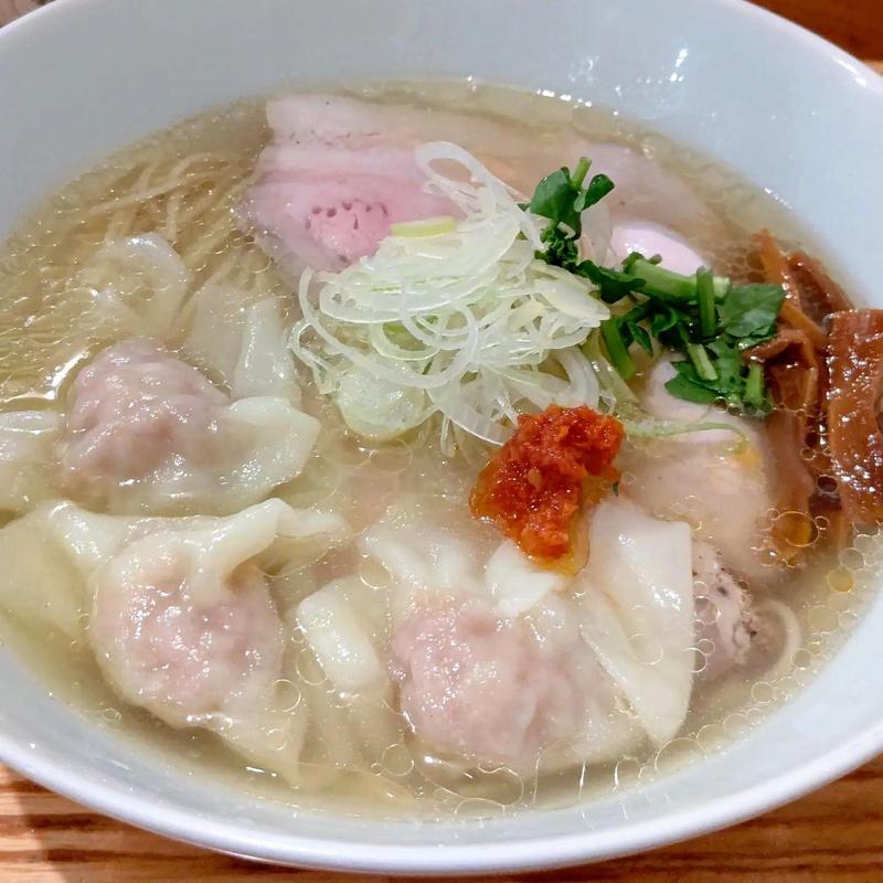 海老ワンタン塩(地球の中華そば)