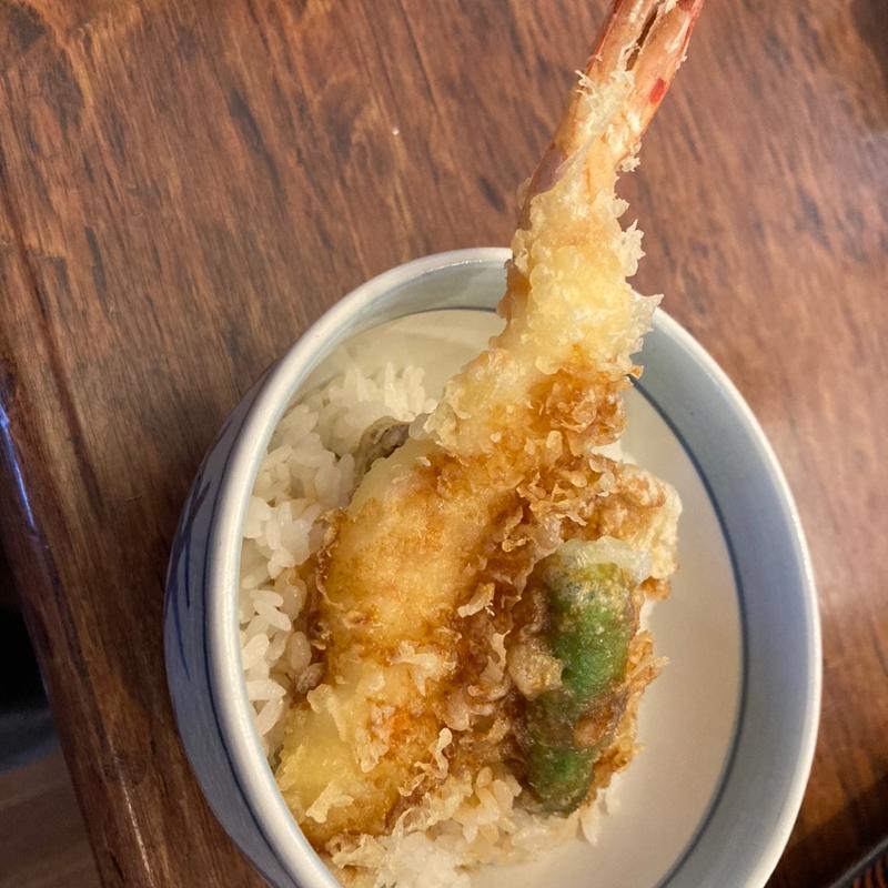 ハーフ天丼(まことや天白)