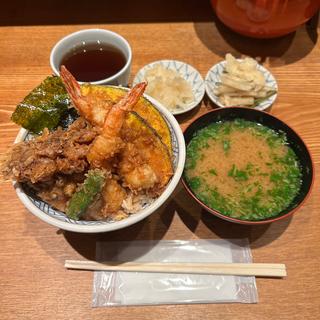 天丼梅　味噌汁セット(天丼 金子屋 赤坂店 )