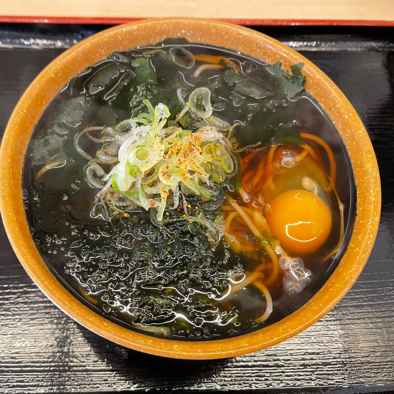 あおさわかめそば(そば処 めとろ庵 門前仲町店)