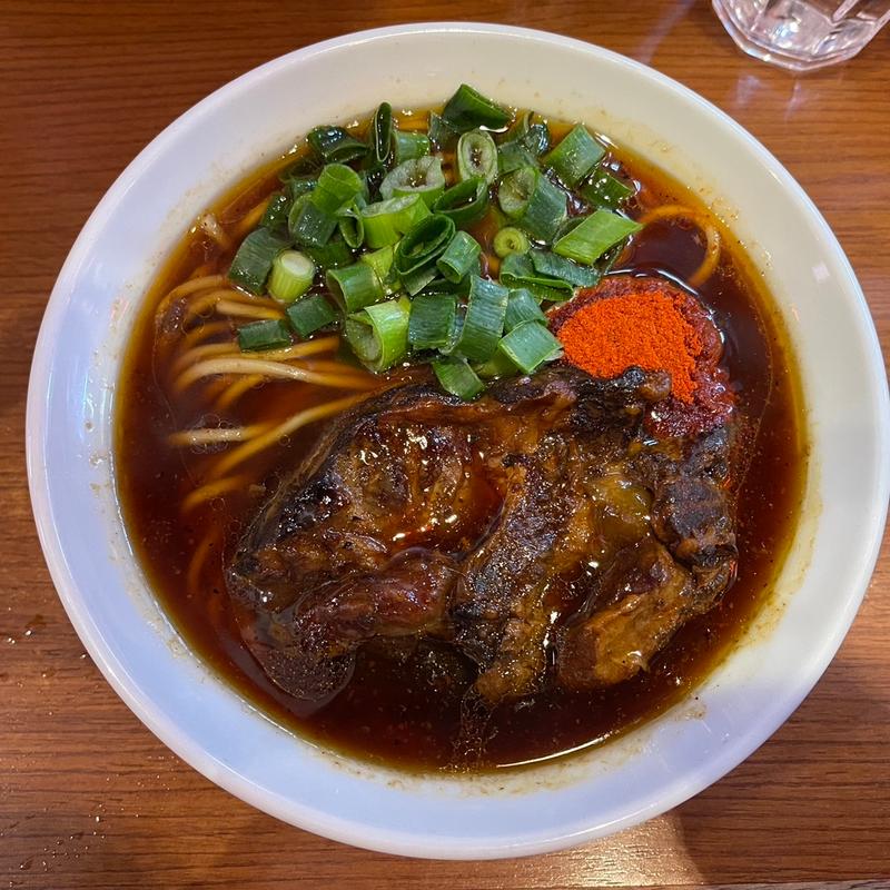 シン肉そば　醤油　並盛り(麺と肉　だいつる　ひるドラ鶴橋)