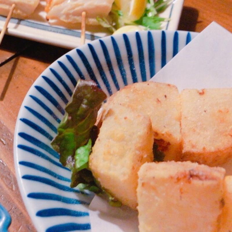 おでん大根の天ぷら(炉ばた焼 たぬき茶屋)