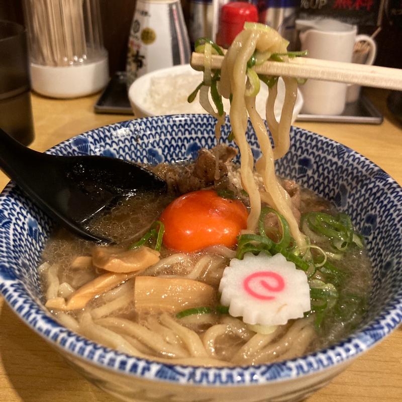 肉玉そば ハーフ(元祖おかず系ラーメン おとど食堂 葛西本店)