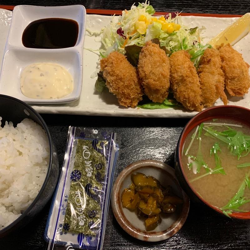 カキフライ定食(うまいもんやつくし 本町店)