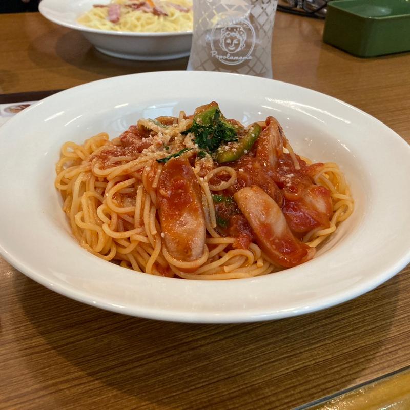 ソーセージのナポリタン(ポポラマーマ 宮交シティ店 )