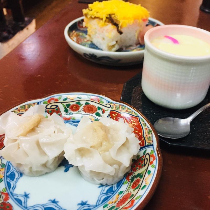 肉焼売、茶碗蒸し_夜限定 長崎庵皿うどん(長崎庵 )