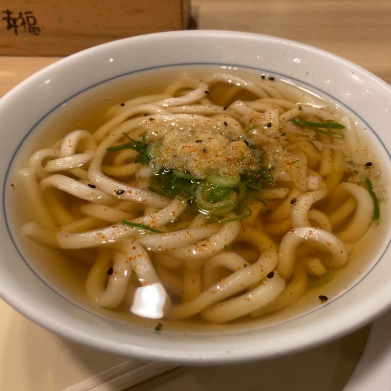 かけうどん(つるまる 千駄ヶ谷店)