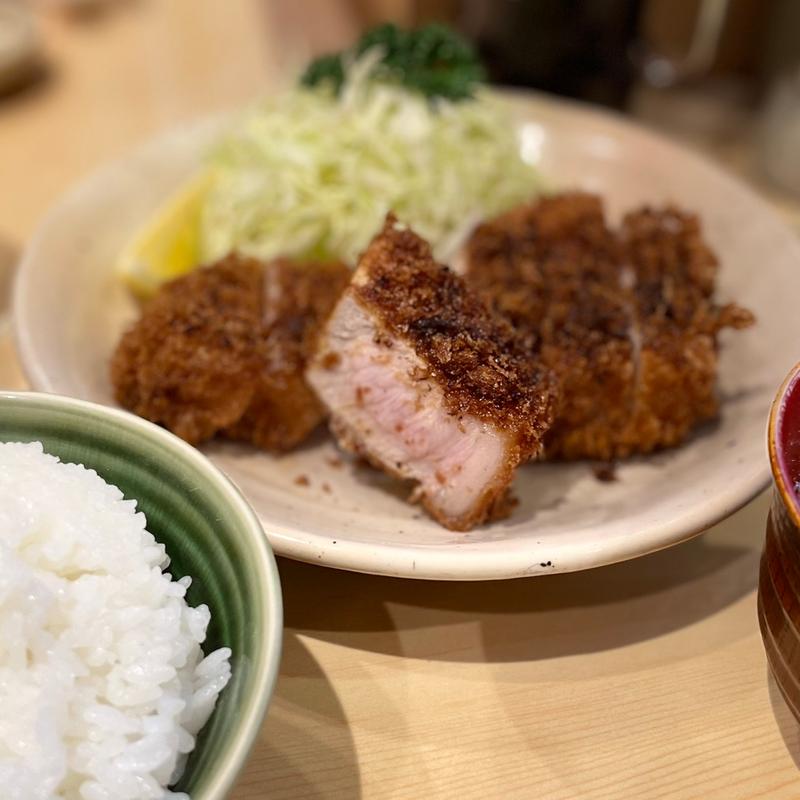 Aロースかつ定食(とんかつ 丸一)