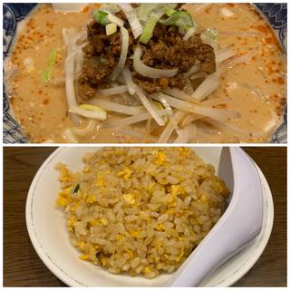 坦々麺＋日替り丼(謝謝 南口店)