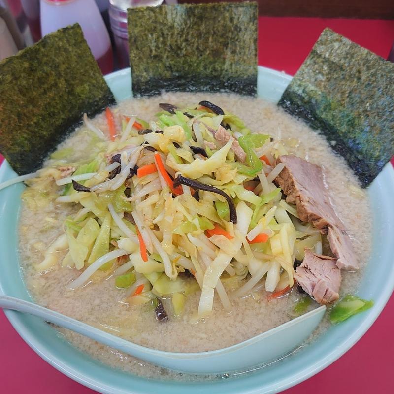 コテコテラーメン＋中盛＋トッピング野菜(ラーメンショップ 石下店)