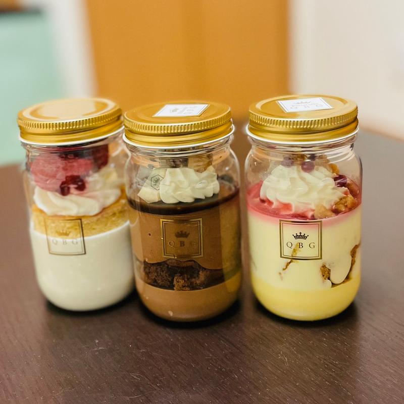 ジャースイーツ(はちみつパンナコッタ・ダブルチョコレート・フレーズフロマージュ)(LADY BEAR NEWoMan新宿)