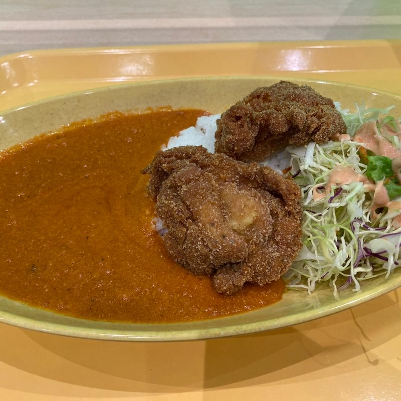 チキンフライとバターカレー(Gold Quasis)
