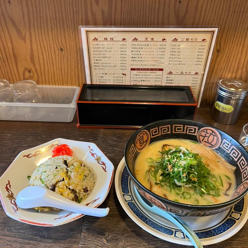 焼飯セット(白みそとんかつ)(ぽっぽや 西院本店)