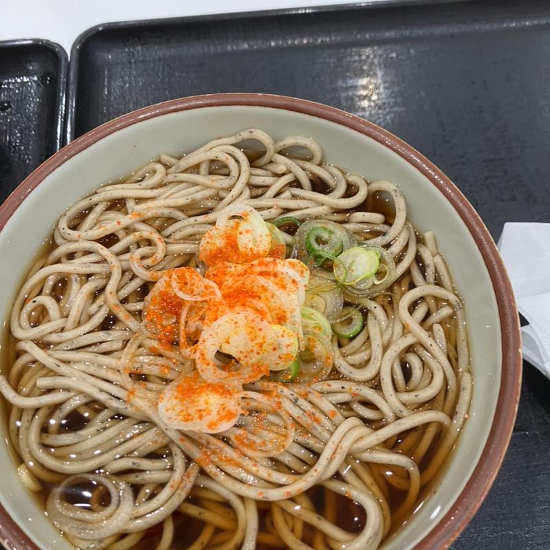 天ぷら盛り合わせとセットのそば(ごまそば八雲 北広島店)