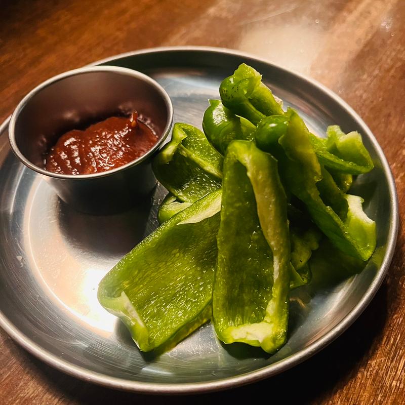 柚子味噌ピーマン(鶏ひろ)