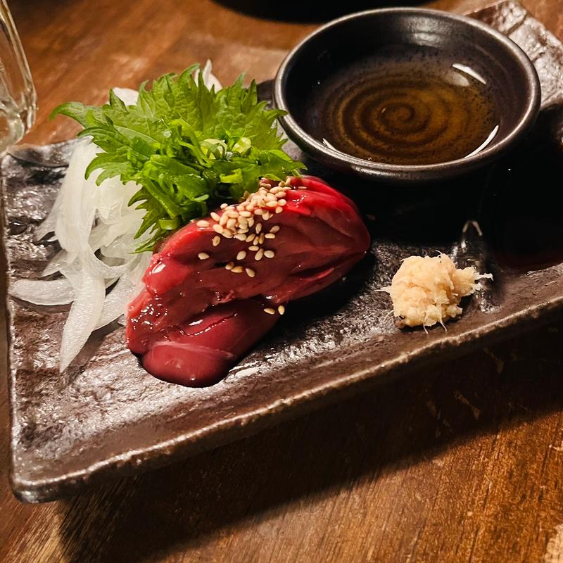 肝のお刺身(鶏ひろ)